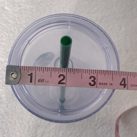 Starbucks Cold Cup Clear Venti Tumbler Traveler with Green Logo & Straw - Picture 11 of 12